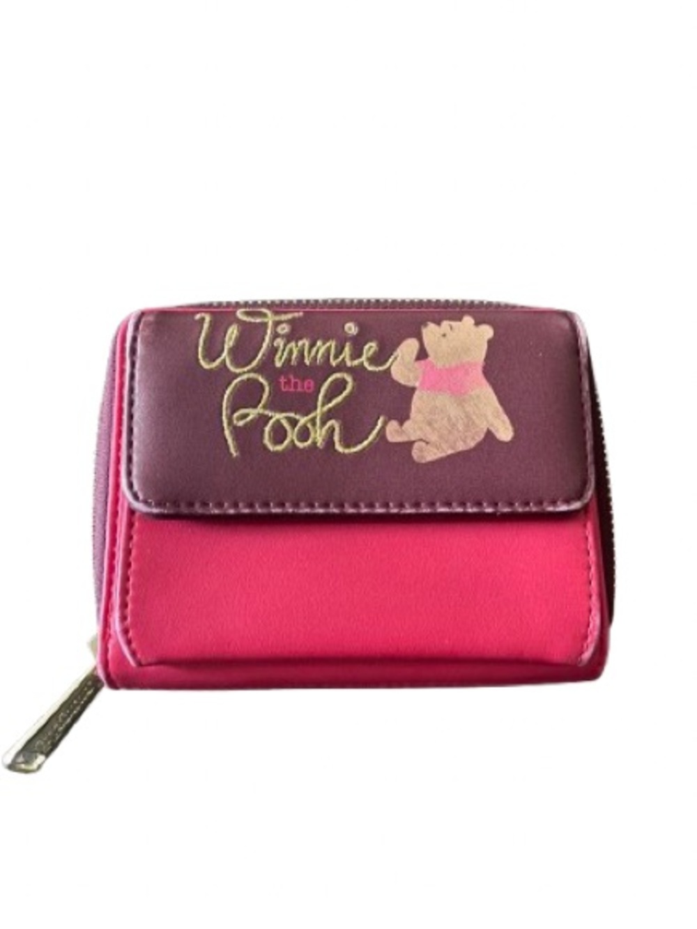 Loungefly Disney Winnie the Pooh Pink Blocked Flap Small Wallet